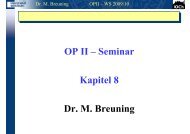 Kapitel 8 - Institut für Organische Chemie