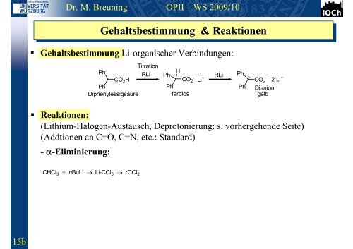 Kapitel 8 - Institut für Organische Chemie