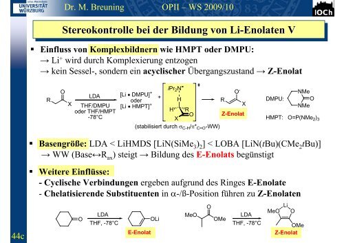 Kapitel 8 - Institut für Organische Chemie