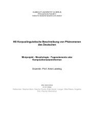 HS Korpuslinguistische Beschreibung von Phänomenen des ...