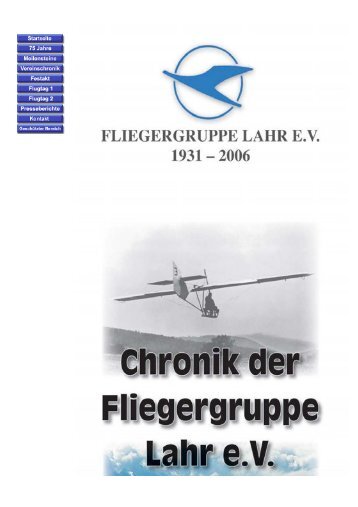 Indexseite Chronik - Fliegergruppe Lahr-Ettenheim
