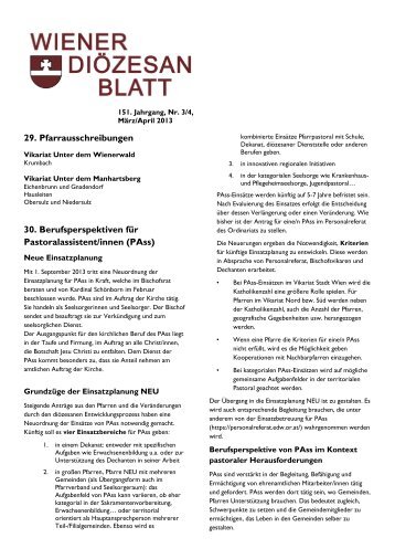 Diözesanblatt 3-4/2013 - Thema Kirche