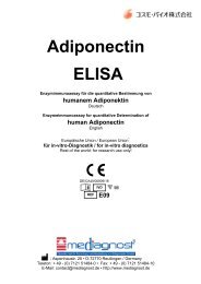 MEDIAGNOST Adiponectin ELISA E09