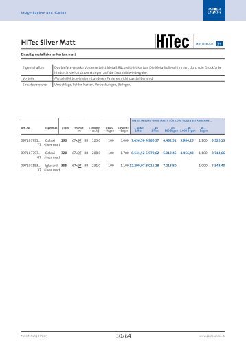 Preisliste herunterladen - Papier Union
