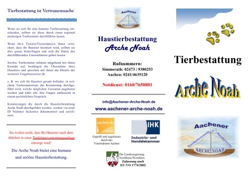 Tierbestattung - Aachener Haustierbestattung & Haustierservice ...