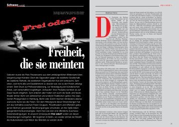 Frei oder? - Die Deutsche Bühne