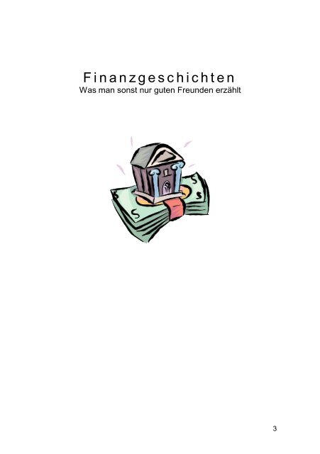 Finanzgeschichten - Finanzplan in Excel