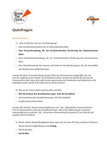 Quizfragen - Go Ahead!