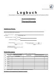 Logbuch FA Thoraxchirurgie [PDF] - Ärztekammer Berlin