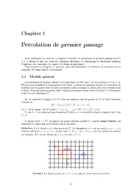 Percolation de premier passage et Coloriages ... - Normalesup.org