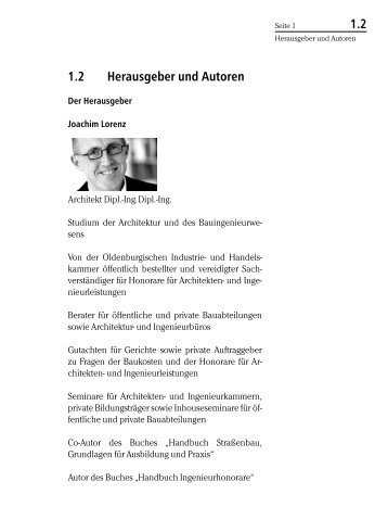1.2 1.2 Herausgeber und Autoren - Forum Verlag Herkert GmbH