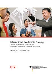 International Leadership Training - Global Campus 21 - GIZ