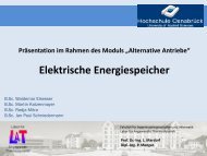 Elektrische Energiespeicher - Labor für Angewandte Thermodynamik