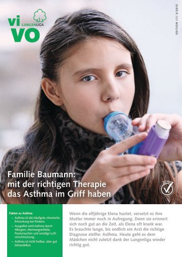mit der richtigen Therapie das Asthma im Griff haben - Lungenliga