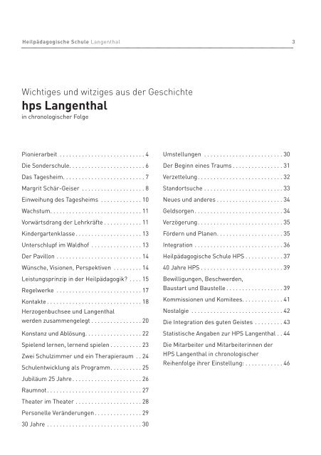 Chronik 1964–2010 - HPS Oberaargau