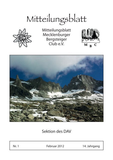 Ausgabe 2012 - Mecklenburger Bergsteigerclub Schwerin eV