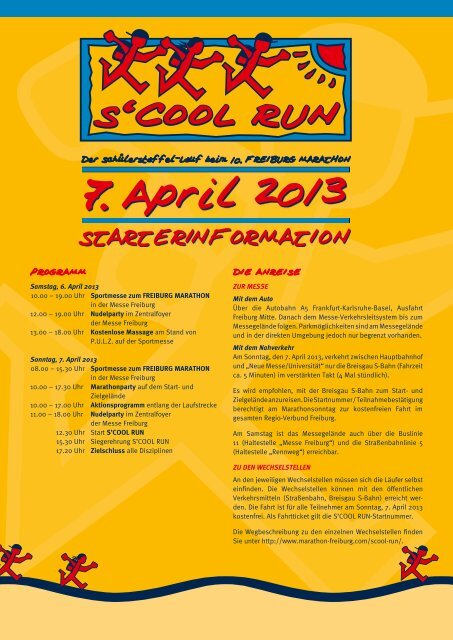 S'COOL RUN - Freiburg Marathon