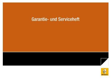 Garantie- und Serviceheft - Renault