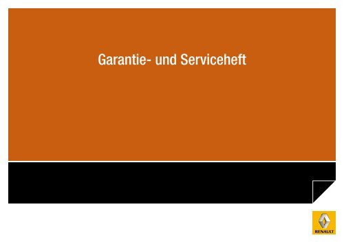 Garantie- und Serviceheft - Renault