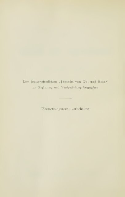 Nietzsche: Jenseits von Gut und Bose / Zur Genealogie der Moral