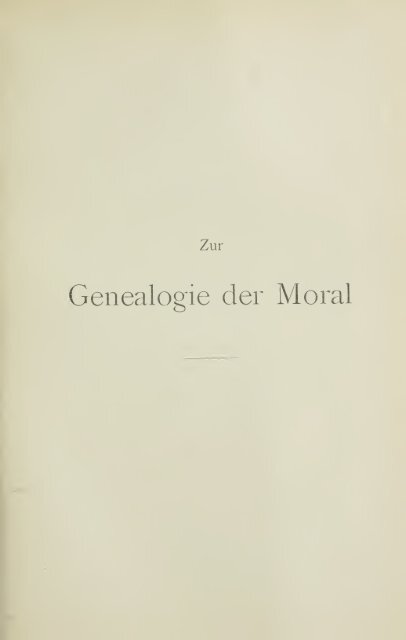 Nietzsche: Jenseits von Gut und Bose / Zur Genealogie der Moral