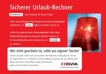 Sicherer Urlaub-Rechner