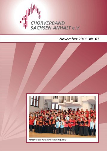 Heft_67 - Chorverband Sachsen-Anhalt e.V.