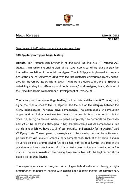 PDF download of this press release - Porsche