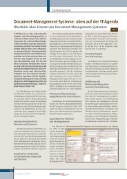 Document-Management-Systeme: oben auf der IT ... - Medizin-EDV