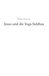 Leseprobe: Jesus und die Yoga Siddhas - Hans Nietsch Verlag