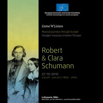 Robert & Clara Schumann - EESC European Economic and Social ...