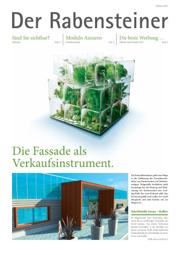 Die Fassade als Verkaufsinstrument. - Rabensteiner Camini Wierer ...