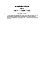 Installation Guide Intel® Server Control