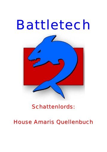 Schattenlords: House Amaris Quellenbuch - Convolution