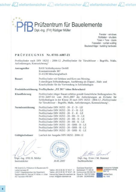 Patentierte Sicherheit Made in Germany - Basi GmbH