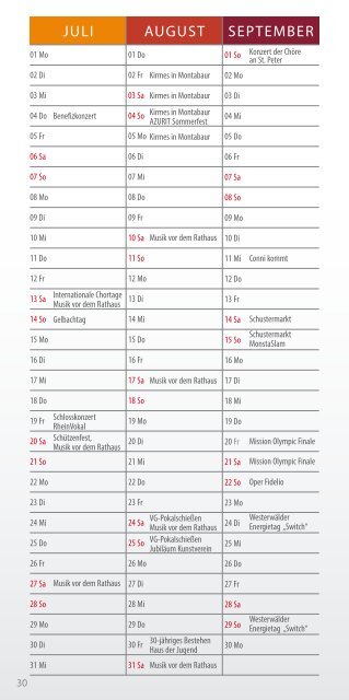 Kultur | Veranstaltungen - Stadt Montabaur