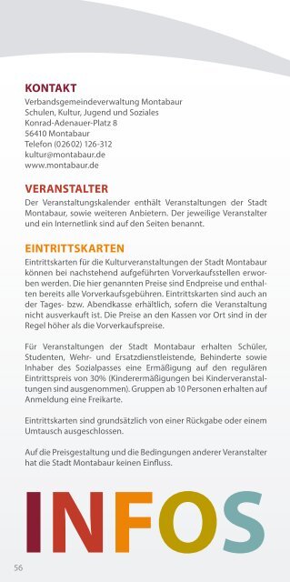 Kultur | Veranstaltungen - Stadt Montabaur