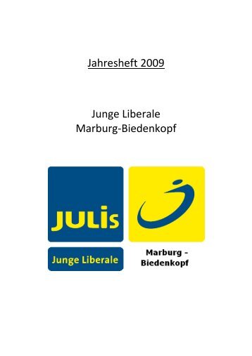 JuLis Marburg Jahresheft 2009 FINAL