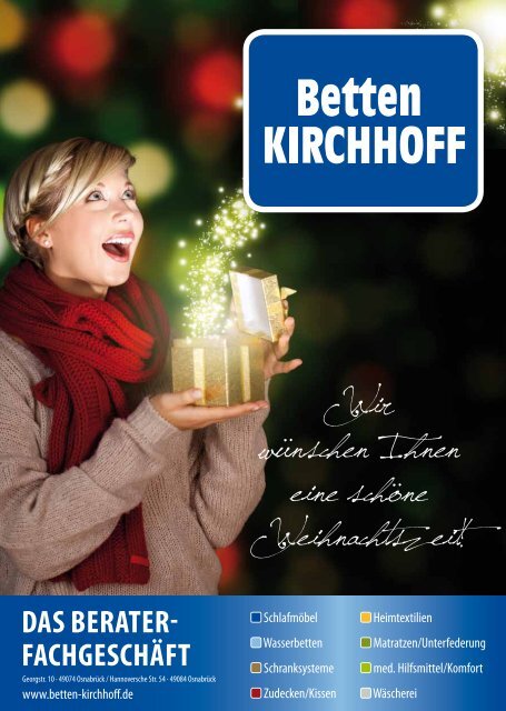 Wir wünschen Ihnen eine schöne Weihnachtszeit! - Betten ...