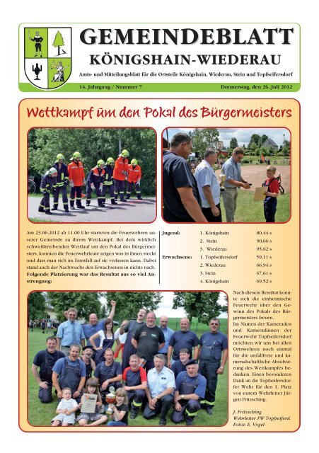 gemeindeblatt königshain-wiederau - Grundschule KW