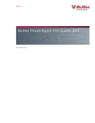 McAfee Threats Report: First Quarter 2013