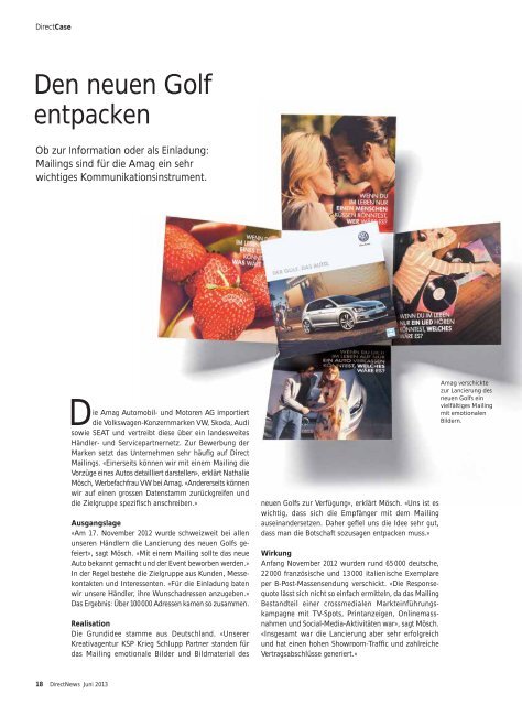 DirectNews 2/2013 - Die Schweizerische Post