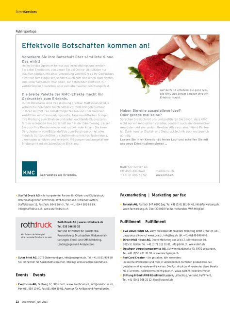 DirectNews 2/2013 - Die Schweizerische Post