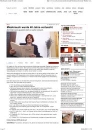 Missbrauch wurde 40 Jahre vertuscht http://www.oe24.at/oesterreich ...