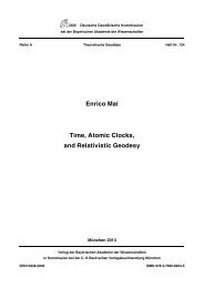 Enrico Mai Time, Atomic Clocks, and Relativistic Geodesy - DGK