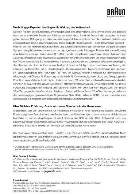 Braun °CoolTec Pressemitteilung (Juni 2013) (PDF)