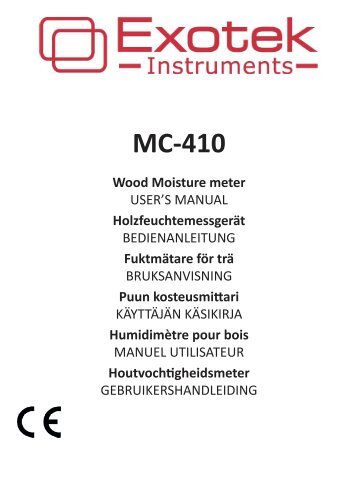 MC-410 manual Deu Eng Swe Fin Fra Ned.indd - Exotek Instruments