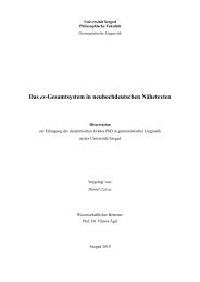 Das es-Gesamtsystem in neuhochdeutschen Nähetexten - doktori