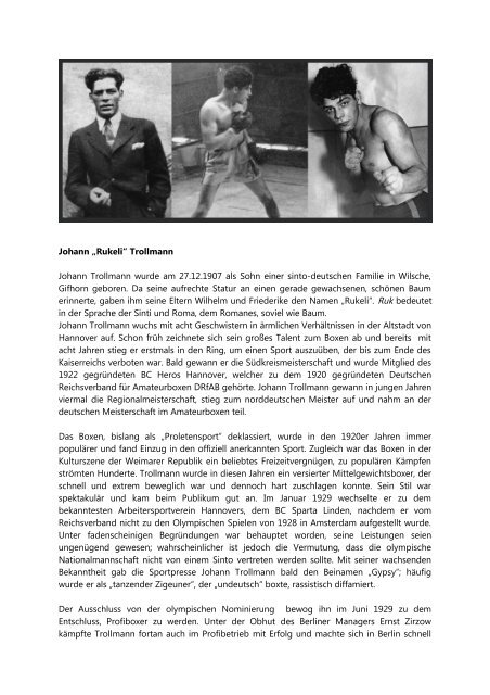 Rukeli Die Johann Rukeli Trollmann Geschicht