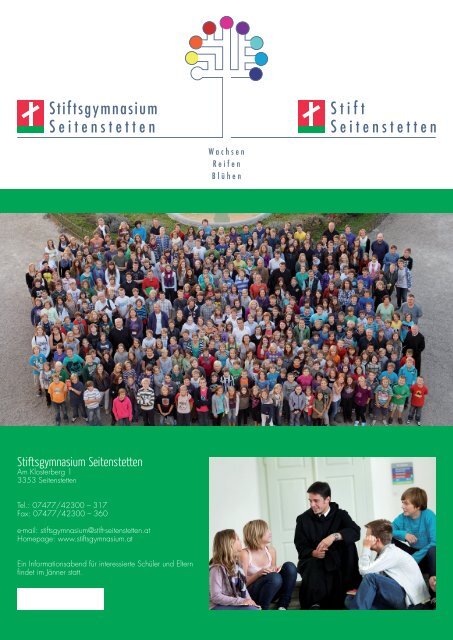 Folder des Stiftsgymnasiums 2012/135.08 MB - Stift Seitenstetten